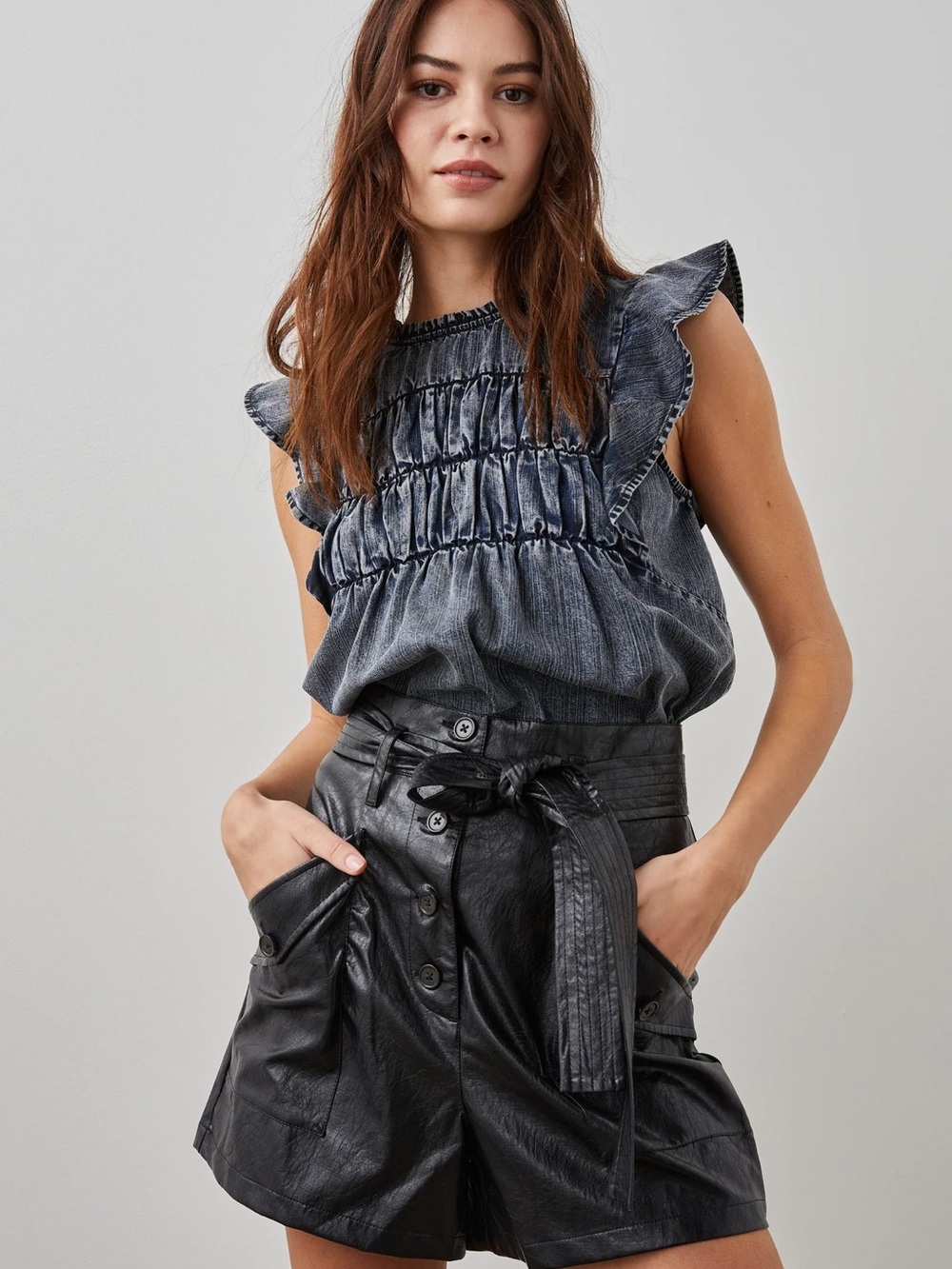 Filomena Flutter Sleeve Top